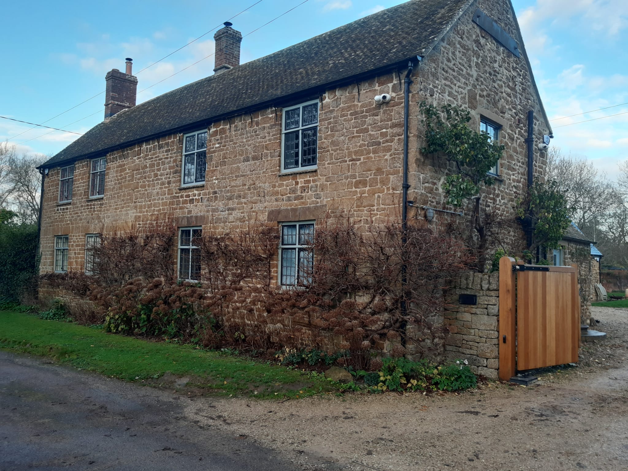 Cast iron guttering and downpipes installed on a heritage property near chipping norton